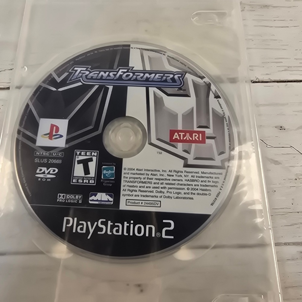 Transformers PlayStation 2 PS2 Video Game Disc Only SLUS 20668 Atari Hasbro